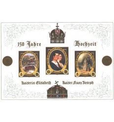 Sellos - Países - Austria - Hojas bloque - 2000-2004 - 28 - *** - 150 años boda de Sisi y Francisco Jose