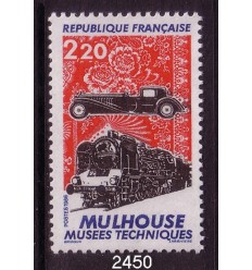 Sellos - Países - Francia - 1-Terrestre - 1985-1987 - 2450 - *** - Museos tecnicos de Mulhouse