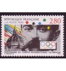 Sellos - Países - Francia - 1-Terrestre - 1994-1996 - 2889 - *** - Centenario del Comite Olimpico Internacional