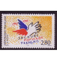Sellos - Países - Francia - 1-Terrestre - 1994-1996 - 2947 - *** - Socorro popular frances