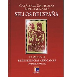 Catálogo especializado de España. Tomo VII. Dependencias Africanas. Edifil